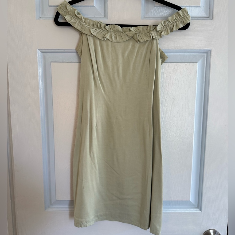 Off the shoulder mini dress